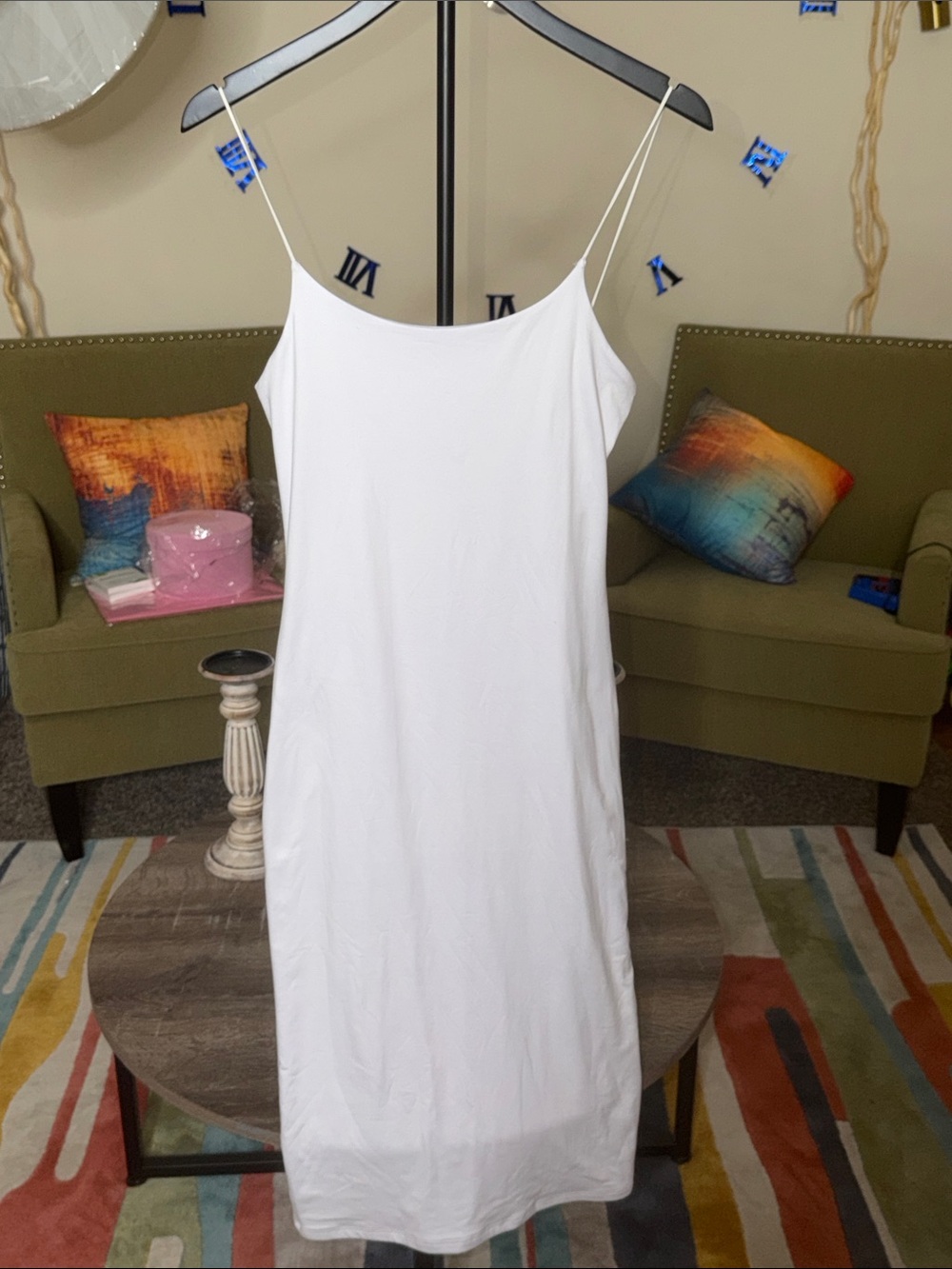 White Spaghetti Strap Dress